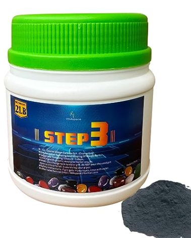 2 lb Tumbler Media Grit,PRE-Polish 500 Silicon Carbide Grit, Step 3 for Tumbling Stones,Rock Polishing Grit Media, Works with Any Rock Tumbler (STEP3-2LB)