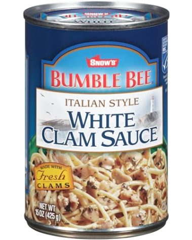 Snow's Italian Style White Clam Sauce, 15 Ounce - Authentic Italian Clam Sauce - Made with Fresh Clams, Garlic & Spices - MSC Certified