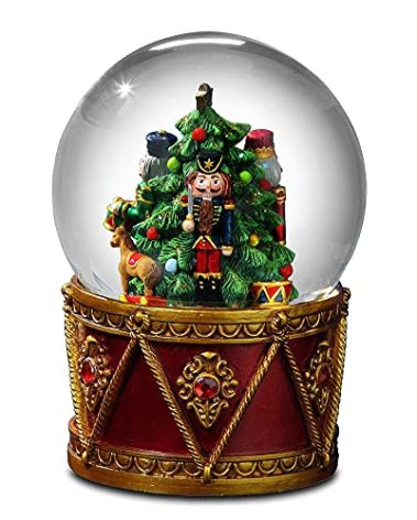 The San Francisco Music Box Company Nutcracker Drum Water Globe