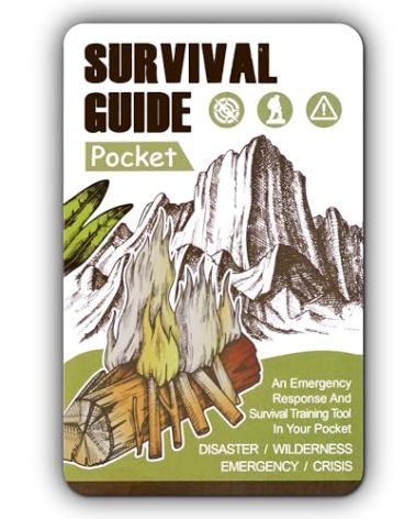 Tiny Pocket Survival Guide EDC Survival Kits Military Grade for Field Emergency, First Aid, Disaster, and Rural Urban Preparedness Fully Waterproof