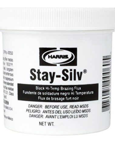 HARRIS SSBF1/2 Stay Silv Brazing Flux, 1/2 lb. Jar, Black, White