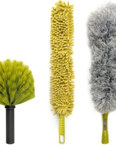 DOCA Telescoping Pole Attachment - Extension Pole for Cleaning, Feather Duster, Window Washing Kit, Paint Roller, Window Squeegee - High Reach Extendable Kit for Indoor & Outdoor - Duster Kit