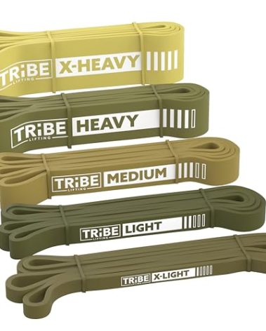 Long Resistance Bands for Working Out Men and Women - Set of 5 Pull-Up Bands, Pull Up Assistance Bands - Workout Bands Resistance for Men - Stretch Bands for Exercise Bands Resistance Bands Set