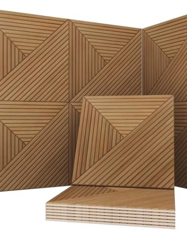 Soon Global Acoustical Wall Panels, 6-Piece 23.62 X 23.62 Inches Art Acoustic Panels, Decorative Acoustic Panels, Acoustic Wall Panels, Sound Absorbing Wall Art, Arcadian Vortex