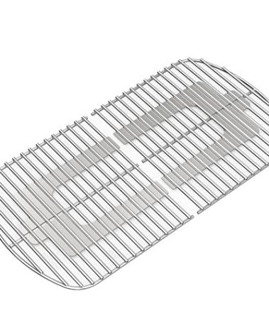 Onlyfire Cooking Grate for Weber Traveler Portable Gas Grill, Stainless Steel Grill Grate Cooking Griddle Replacement Parts for Weber 9010001 Traveler Portable Gas Grill, 2 PCS