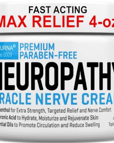 Neuropathy Nerve Relief Cream - Premium Nerve Cream 3X Action for Targeted Relief and Soothing Nerve Comfort - Maximum Strength with 4% Menthol Arnica MSM for Feet Hands Legs Toes & Back - Large 4 Oz