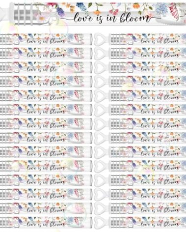 Hollowfly 120 Count Wedding Mini Bubble for a Wedding Wands Bulk Heart Bubble Wand for Guests Send Off Party Supplies Valentine Anniversaries Celebration (Wild Flower)