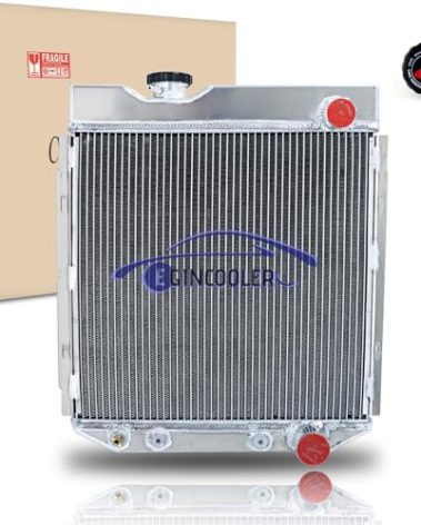 EGINCOOLER 3 Core Aluminum Radiator for ford 1964-1966 Mustang / 1963-1965 Falcon Comet l6 V8 3 Row Radiator Radiador