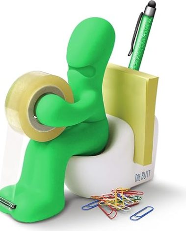 The Butt Tape Dispenser – Funny Gifts for Men – Weird Stuff, Desk Accessories for Men - Novelty, Fun Office Supplies Gag Gifts for Men - Teacher Gifts Boss Gifts for Men - Going Away Gift for Coworker