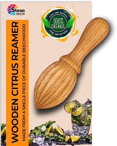 StesoSHOP Lemon Squeezer Citrus Easy - Hand juicer citrus - Lime Orange Squeezer Juicer Wood - Hand Juicer Press Manual - Wooden Reamer…