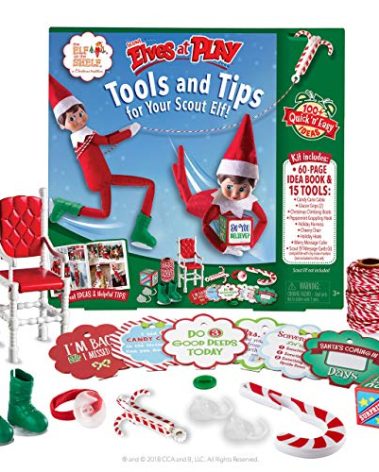 The Elf on the Shelf Elves at Play Tools and Tips for Your Scout Elf - 60-Page Guide Book with 100+ Quick and Easy Ideas and 15 Scout Elf Tools - Scout Elf Not Included