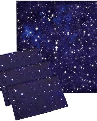 VIHOSE 4 Pcs 2 x 2 Feet Fluorescent Light Covers for Ceiling Lights Classroom Magnetic Light Filters for Reducing Harsh Glare Flicker for Office Classroom Home Drop Ceiling(Starry)