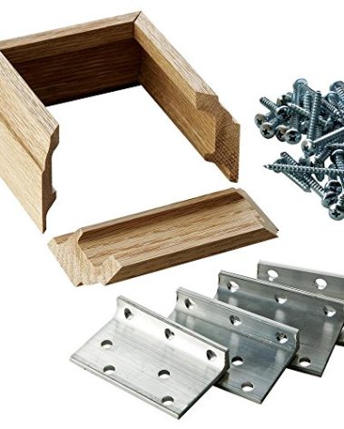 L-Bracket Post Fasteners, Oak