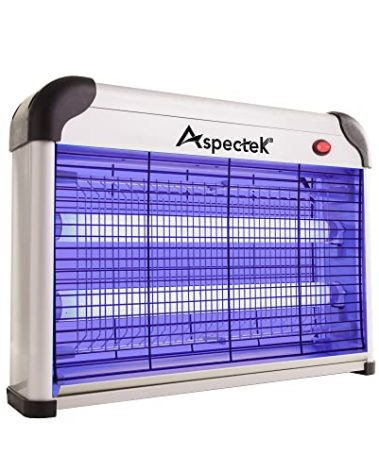 Aspectek 20W Electric Indoor Bug Zapper, Mosquito, Moth, Wasp, Insect Killer, Fly Zapper, Bug Lamp Light for Home, Restaurant, Office Use with Protection Mesh Film. Efficient & Effective