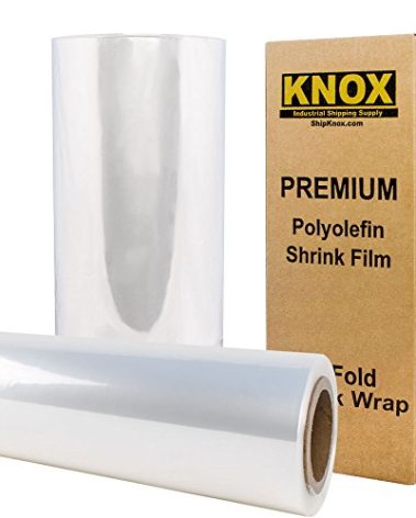 Knox Brand - 16" 75 Gauge Polyolefin Shrink Film Heat Wrap POF Centerfold 525' feet