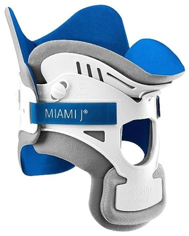 Ossur Miami J Cervical Neck Collar - Relieves Pain & Pressure on Spine | C-Spine Vertebrae Immobilizer | Semi-Rigid Pads for Patient Comfort | MJ-400 Regular