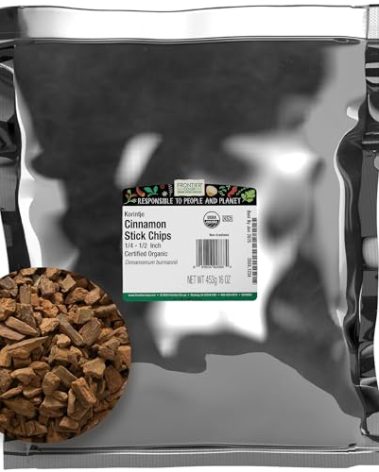 Frontier Co-op Organic Cinnamon Chips 1lb - Bulk Indonesian Cinnamon Bark