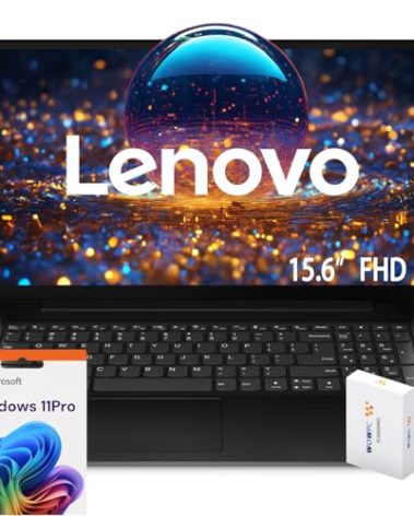 Lenovo New V15 Laptop · 32GB RAM · 512GB SSD · Intel Celeron N4500 Processor · Intel UHD Graphics · 15.6" FHD 1080p Anti-Glare Display · Ethernet RJ-45 · Windows 11 Pro · WOWPC Recovery USB