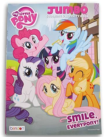 Coloring Books Pony Coloring and Activity Book Featuring Rainbow Dash, Fluttershy, Applejack, and More - 64 Pages