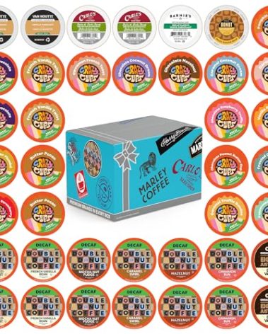 Flavored Decaf Coffee Pods Variety Pack, Great Mix of Decaffeinated Coffee Pods Compatible with all Keurig K Cups Brewers, 40 Count Bulk Pack