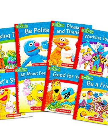 Sesame Street Elmo Manners Books for Kids Toddlers - Set of 8 Manners Books