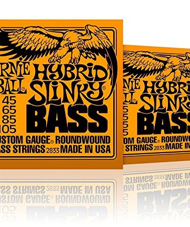 Ernie Ball 2833 Hybrid Slinky Round Wound Bass Strings 2 Pack