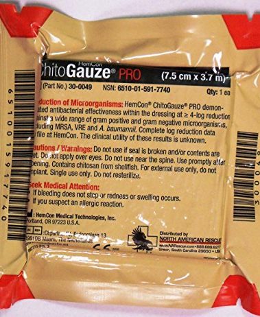 HemCon ChitoGauze Z-Folded 3" x 4yds