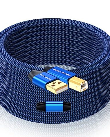 GOSYSONG 40ft Active USB A to B Cable - High Speed Long Printer USB