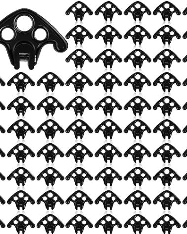 Cinnvoice 80 Pcs Snow Guards for Metal Roofs Plastic Roof Ice Guard Metal Roof Snow Guards Stops Guard Block Stops Breaks for Standing Seam Roofing, Set Screws Included