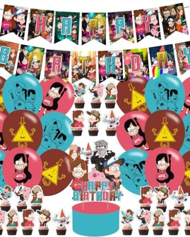 Falls of Gravity Party Decorations - Happy Birthday Banner, Cake Topper, Cupcake Toppers for Falls of Gravity Party Decorations