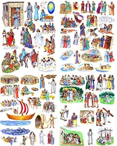 Story & Life of Jesus 13 Bible Stories Felt Figures for Flannel Board- Precut & Ready to Use!