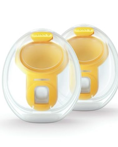 Medela Hands-Free Collection Cups, Compatible with Freestyle Flex, Pump in Style with MaxFlow, and Swing Maxi Electric Breast Pumps, 1 Set of 2 Cups