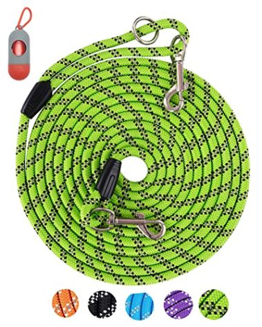 Long Dog Leash for Training - 10FT/16FT/30FT/50FT/100FT, Reflective, Heavy Duty for Large, Medium, Small Dogs - Walking, Playing, Camping, Yard