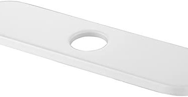 AguaStella ASD52W Shiny White Deck Plate 10 Inch Stainless Steel Escutcheon Plate for Kitchen Faucet