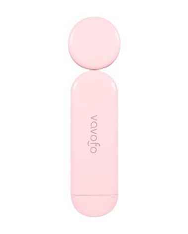 VAVOFO USB Rechargeable Book Light, Blue Lighting Blocking, Amber Light Clip On Bookmark Shaped 6 LEDs Reading Light, Eye Care for Bookworms Reading in Bed with 9 Lighting Modes (Light Pink)