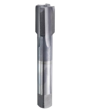 HARFINGTON 11/16"-27 UNS Thread Tap 6542 Cobalt High-Speed Steel TiCN Coated Plug Tap Right Hand Flat Head 4 Straight Flutes Screw Threading Hand Tap