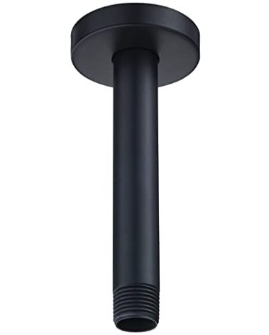 RP61058-BL Replacement for 6 inches Anti-leakage Ceiling Wall Mounted Shower Arm and Flanged for American Standard, Matte Black