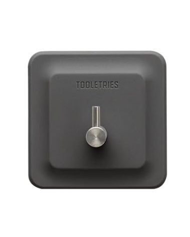 TOOLETRIES Arnold Silicone Shower Hook - Toiletries Organizer, Silicone Hooks, Removable & Reusable Shower Accessories - Charcoal