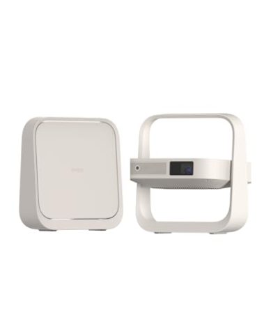 XGIMI Elfin Flip Portable Projector, 1080P Resolution Outdoor Projector, Licensed Netflix, Build-in Adjustable Stand, Lightweight and Compact Design, 400 ISO Lumens, Screen Adaption