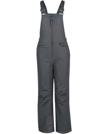 Arctix Kids Insulated Snow Bib Overalls, Charcoal, Small