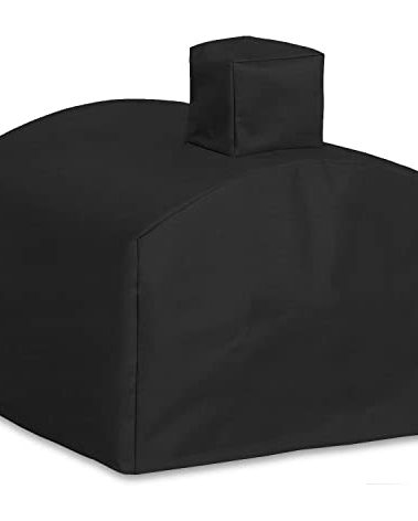 WNANAN Pizza Oven Cover for Big Horn Outdoors Gas Pizza Oven,600D Heavy Duty Waterproof Cover,Black
