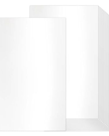 Shimmer Cardstock Legal Cardstock 8.5x14 White, Goefun Pearlescent Paper 80 lb Shimmer Card Stock Printer Paper for Menus, Brochures and DIY Crafts, 100 Pack
