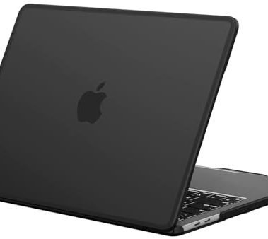 BlueSwan Anti-Cracking Hard Shell Case Compatible with MacBook Pro 13 inch, M2/M1 2025 2022-2017 A2338 A2289 A2251 A2159 A1989 A1706 A1708, Anti-Fingerprint Soft TPU Bumper, Frosted Black