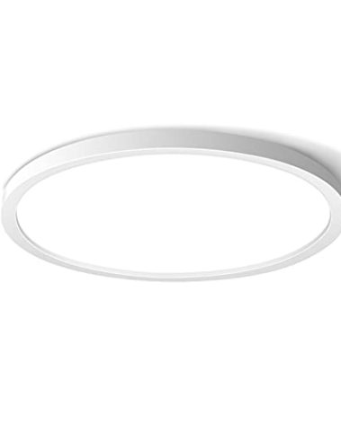 9 inch LED Flush Mount Ceiling Light Fixture, 5000K Daylight White 18W Flat Modern Ceiling Lighting, 1800LM Ceiling Lamp for Bathroom Porch, Kitchen, Bedroom, Living Room, Hallway