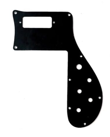 Allparts Pickguard for Rickenbacker Bass 4001 1973 or Earlier 1-Piece 1-Ply Black