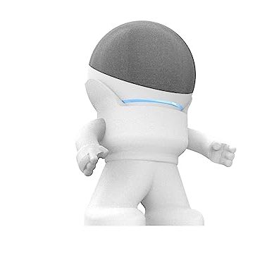 Splin Alexa Smart Speaker Echo Dot 4th or 5th Gen Desktop Stand Stand - Amazon- Mr. Bill (White)