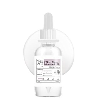Wati For Skin PDRN + BIOME Microshot 100 Serum, Intensive Glow Essence, Microneedling, PDRN, Biome, Spicule, Hydrating, Moisturizing, Firming, Fine Lines, Korean Skincare 1.01 fl. Oz.(30ml)