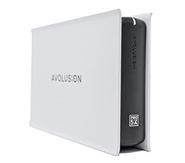 Avolusion PRO-5X Series 8TB USB 3.0 External Gaming Hard Drive for PS5 Game Console (White) - 2 Year Warranty