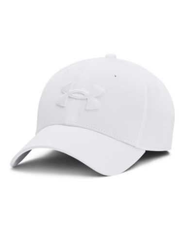 Under Armour Men's Blitzing Cap Stretch Fit, (102) White / / White, Medium/Large