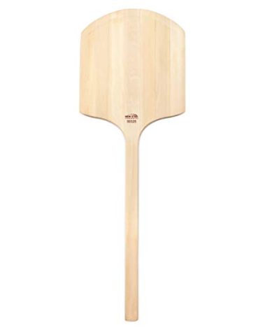 New Star Foodservice 50325 Restaurant-Grade Wooden Pizza Peel, 16" L x 14" W Plate, with 26" L Wooden Handle, 42" Overall Length